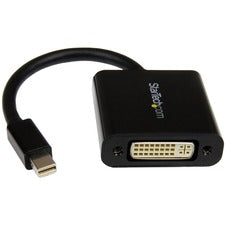 StarTech.com Mini DisplayPort to DVI Adapter 1 x 20-pin Mini DisplayPort Digital Audio/Video - Male - 1 x 29-pin DVI-I Digital Video - Female - 1920 x 1200 Supported - Black - 1 Each