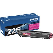 Brother TN225M Original High Yield Laser Toner Cartridge - Magenta - 1 Each 2200 Pages