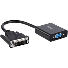 StarTech.com DVI-D to VGA Active Adapter Converter Cable - 1920x1200 1 x 25-pin DVI-D Digital Video - Male - 1 x 15-pin HD-15 - Female, 1 x 5-pin Micro USB Type B - Female - Black - 1 Each