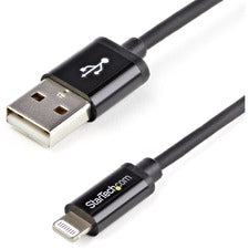 StarTech.com Sync/Charge Lightning/USB Data Transfer Cable 6.56 ft Lightning/USB Data Transfer Cable for iPod, iPad, iPhone, Desktop Computer, MAC, PC - First End: 1 x 4-pin USB Type A - Male - Second End: 1 x 8-pin Lightning - Male - 480 Mbit/s - MFI - S