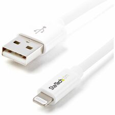 StarTech.com Sync/Charge Lightning/USB Data Transfer Cable 6.56 ft Lightning/USB Data Transfer Cable for iPhone, iPod, iPad, Desktop Computer, MAC - First End: 1 x 4-pin USB Type A - Male - Second End: 1 x 8-pin Lightning - Male - 480 Mbit/s - MFI - Shiel