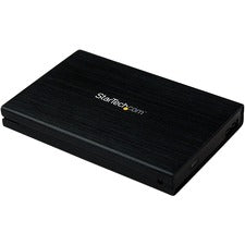StarTech.com Drive Enclosure SATA/600 - USB 3.0 Micro-B Host Interface - UASP Support External - Black 1 x HDD Supported - 1 x SSD Supported - 1 x Total Bay - 1 x 2.5" Bay - Aluminum, Plastic