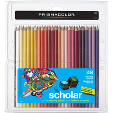 Prismacolor Scholar Colored Pencils Assorted Lead - Assorted Wood Barrel - 48 / Pack