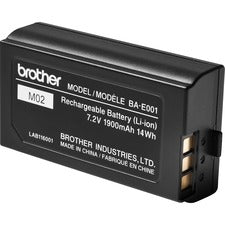 Brother Rechargeable Li-ion Battery Pack For Handheld Device - Battery Rechargeable - 1900 mAh - 14 Wh - 7.2 V DC - 1 Each