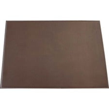 Dacasso Leatherette Square Corner Placemat Home, Office, Conference Room - 17" Length x 12" Width - Rectangular - Synthetic Suede, Leatherette, Synthetic Leather - Brown - 1 Each