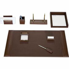 Dacasso Rustic Leather Desk Set 1 Each