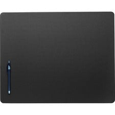 Dacasso Leatherette Conference Table Pad Rectangular - 20" Width x 16" Depth - Felt Black Backing - Leatherette - Black