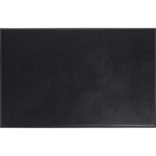 Dacasso Leatherette Square Corner Placemat Home, Office, Conference Room - 17" Length x 12" Width - Rectangular - Synthetic Suede, Leatherette, Synthetic Leather - Black - 1 Each