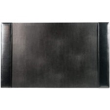 Dacasso Bonded Leather Desk Pad Rectangular - 30" Width x 18" Depth - Felt Backing - Bonded Leather - Black