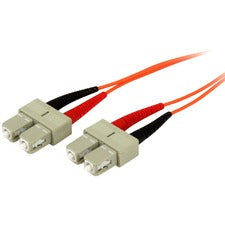 StarTech.com 2m OFNP Plenum Multimode 50/125 Duplex Fiber Patch Cable SC - SC 6.60 ft Fiber Optic Network Cable for Network Device - First End: 2 x SC Network - Male - Second End: 2 x SC Network - Male - 10 Gbit/s - Patch Cable - Plenum, CMP, OFNP - 50/12