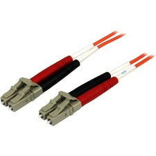 StarTech.com 2m OFNP Plenum Multimode 50/125 Duplex Fiber Patch Cable LC - LC 6.56 ft Fiber Optic Network Cable for Network Device - First End: 2 x LC Network - Male - Second End: 2 x LC Network - Male - Patch Cable - 50/125 µm - Orange - 1 Each