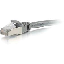 C2G 2ft Cat6 Snagless Shielded (STP) Network Patch Cable - Gray 2 ft Category 6 Network Cable for Network Device - First End: 1 x RJ-45 Network - Male - Second End: 1 x RJ-45 Network - Male - Patch Cable - Shielding - Gold, Nickel Plated Connector - Gray