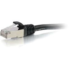 C2G 30ft Cat6 Snagless Shielded (STP) Ethernet Network Patch Cable - Black 30 ft Category 6 Network Cable for Network Device - First End: 1 x RJ-45 Network - Male - Second End: 1 x RJ-45 Network - Male - Patch Cable - Shielding - Gold, Nickel Plated Conne