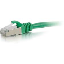 C2G 9ft Cat6 Snagless Shielded (STP) Ethernet Network Patch Cable - Green 9 ft Category 6 Network Cable for Network Device - First End: 1 x RJ-45 Network - Male - Second End: 1 x RJ-45 Network - Male - Patch Cable - Shielding - Gold, Nickel Plated Connect