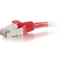 C2G 8ft Cat6 Snagless Shielded (STP) Ethernet Network Patch Cable - Red 8 ft Category 6 Network Cable for Network Device - First End: 1 x RJ-45 Network - Male - Second End: 1 x RJ-45 Network - Male - Patch Cable - Shielding - Gold, Nickel Plated Connector