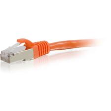 C2G 14ft Cat6 Snagless Shielded (STP) Network Patch Cable - Orange 14 ft Category 6 Network Cable for Network Device - First End: 1 x RJ-45 Network - Male - Second End: 1 x RJ-45 Network - Male - Patch Cable - Shielding - Gold, Nickel Plated Connector - O