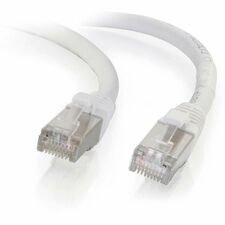 C2G 9ft Cat6 Snagless Shielded (STP) Network Patch Cable - White 9 ft Category 6 Network Cable for Network Device, Hub, Router, Switch, Network Adapter - First End: 1 x RJ-45 Network - Male - Second End: 1 x RJ-45 Network - Male - 10 Gbit/s - Patch Cable