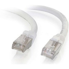C2G 14ft Cat6 Snagless Shielded (STP) Network Patch Cable - White 14 ft Category 6 Network Cable for Network Device - First End: 1 x RJ-45 Network - Male - Second End: 1 x RJ-45 Network - Male - Patch Cable - Shielding - Gold, Nickel Plated Connector - Wh