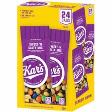 Kar's Sweet 'N Salty Mix Sweet and Salty, Mixed Nut - 1 Serving Bag - 2 oz - 24 / Box