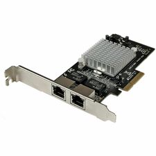 StarTech.com 2 Port Network Card PCI Express x4 - 8 Gbit/s Data Transfer Rate - Intel I350-AM2 - 2 Port(s) - 2 x Network (RJ-45) - Twisted Pair - 10/100/1000Base-T - Plug-in Card
