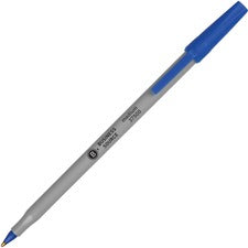 Business Source Bulk Pack Ballpoint Stick Pens Medium Pen Point - Blue Ink - Tungsten Carbide Tip - 60 / Box