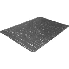 Genuine Joe Marble Top Anti-fatigue Mats Office, Industry, Airport, Bank, Copier, Teller Station, Service Counter, Assembly Line - 24" Width x 36" Depth x 0.500" Thickness - High Density Foam (HDF) - Gray Marble - 1 Each