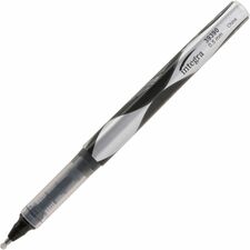 Integra Liquid Ink Rollerball Pens 0.5 mm Extra Fine Pen Point - Black Ink - Black Barrel - Metal Tip - 1 Dozen