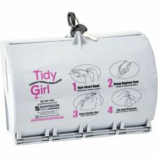 Stout Tidy Girl Feminine Hygiene Bags Dispenser Smoke Gray - ABS Resin - 1 Each