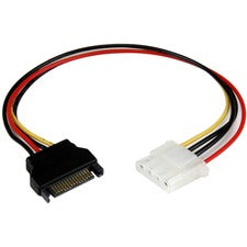 StarTech.com 12in SATA to Molex LP4 Power Cable Adapter - F/M For Hard Drive - 18 Gauge - 12" Cord Length - SATA / Molex - 1 Each