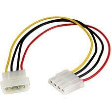 StarTech.com 12in Molex LP4 Power Extension Cable - M/F For Hard Drive - 18 Gauge - 1 ft Cord Length - LP4 / LP4 - 1 Each