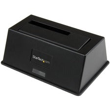 StarTech.com Drive Dock SATA/600 - USB 3.0 Type B Host Interface - UASP Support External - Black 1 x HDD Supported - 1 x SSD Supported - 1 x Total Bay - 1 x 2.5"/3.5" Bay