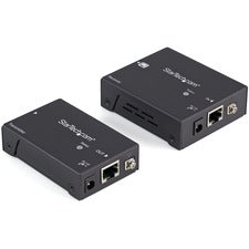 StarTech.com HDMI over CAT5 HDBaseT Extender - Power over Cable - Ultra HD 4K - 330 ft (100m) 1 Input Device - 1 Output Device - 330 ft Range - 2 x Network (RJ-45) - 1 x HDMI In - 1 x HDMI Out - 4K - 4096 x 2160 - Twisted Pair - Category 6 - Desktop - TAA