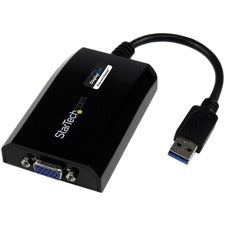 StarTech.com USB 3.0 to VGA Video Adapter 1 x 9-pin USB 3.0 Type A - Male - 1 x 15-pin HD-15 - Female - Black - 1 Each
