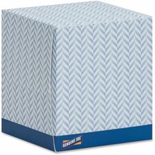 Genuine Joe Cube Box Facial Tissue 2 Ply - Interfolded - White - 85/Box - 36 / Carton