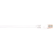 Black Box Connect Cat.5e UTP Patch Network Cable 4 ft Category 5e Network Cable for Network Device - First End: 1 x RJ-45 Network - Male - Second End: 1 x RJ-45 Network - Male - 1 Gbit/s - Patch Cable - Gold Plated Contact - CM - 26 AWG - White - 1 Each
