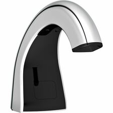 Rubbermaid Commercial One Shot Touch-free Soap Dispenser Automatic - Chrome, Black - 1 Each