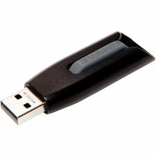 Microban 128GB Store 'n' Go V3 USB 3.2 Gen 1 Flash Drive - Gray 128 GB - USB 3.2 (Gen 1) Type A - 80 MB/s Read Speed - 25 MB/s Write Speed - Gray - Lifetime Warranty - 1 Each