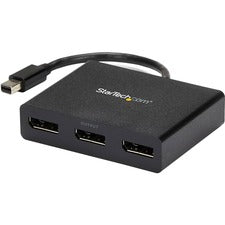 StarTech.com Mini DisplayPort to DisplayPort Multi-Monitor Splitter - 3-Port MST Hub 60 Hz - 30 Hz to 60 Hz - 3840 × 2160 - 78.74" Maximum Operating Distance - DisplayPort - Plastic