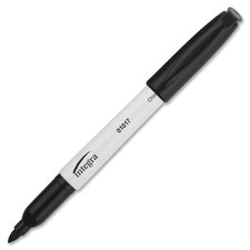 Integra Bullet Tip Dry-erase Whiteboard Markers Bullet Marker Point - Black Ink - Alcohol Based - Black Barrel - Fiber Tip - 1 Dozen