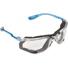 3M Virtua CCS Protective Eyewear Ultraviolet Protection - Blue - Clear Lens - Comfortable, Wraparound Lens, Lightweight, Corded, Anti-fog - 1 Each