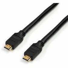 StarTech.com 35 ft 10m Plenum-Rated High Speed HDMI Cable - HDMI to HDMI - M/M 35 ft HDMI Video Cable for Audio/Video Device, Gaming Console, TV, DVD Player, Projector, HDTV, Blu-ray Player, Digital Video Recorder - First End: 1 x 19-pin HDMI Digital Audi