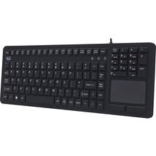 Adesso Antimicrobial Waterproof Touchpad Keyboard Cable Connectivity - USB Interface - 108 Key(s) - Windows Key, Internet, Multimedia, Volume Up, Volume Down, Mute, Home, Email, Back, Forward, Search, ... Hot Key(s) - Windows Vista, Windows XP, Windows 10