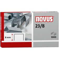Novus 23/8 Super Heavy Duty Staples 5/16" Leg - Silver - Steel - 1000 / Carton