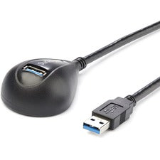 StarTech.com 5 ft Black Desktop SuperSpeed USB 3.0 Extension Cable - A to A M/F 5 ft USB Data Transfer Cable for Desktop Computer, Flash Drive, Camera, Smartphone, Tablet, Storage Device - First End: 1 x 9-pin USB 3.0 Type A - Male - Second End: 1 x 9-pin
