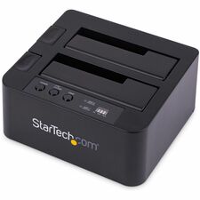 StarTech.com SATA HDD Duplicator Dock Standalone - 1 x Source Drive(s) Supported - 1 x Destination Drive(s) Supported - Serial ATA/600 Drive Interface - USB 3.2 (Gen 1) Type B, eSATA