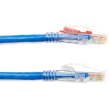 Black Box GigaBase 3 Cat.5e UTP Patch Network Cable 1 ft Category 5e Network Cable for Patch Panel, Wallplate, Network Device - First End: 1 x RJ-45 Network - Male - Second End: 1 x RJ-45 Network - Male - 1 Gbit/s - Patch Cable - Gold Plated Contact - CM
