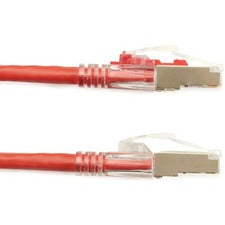 Black Box GigaBase 3 Cat.5e (F/UTP) Patch Network Cable 2 ft Category 5e Network Cable for Patch Panel, Wallplate, Network Device - First End: 1 x RJ-45 Network - Male - Second End: 1 x RJ-45 Network - Male - 1 Gbit/s - Patch Cable - Shielding - Gold Plat