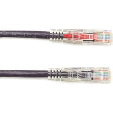 Black Box GigaBase 3 Cat.5e UTP Patch Network Cable 2 ft Category 5e Network Cable for Patch Panel, Wallplate, Network Device - First End: 1 x RJ-45 Network - Male - Second End: 1 x RJ-45 Network - Male - 1 Gbit/s - Patch Cable - Gold Plated Contact - CM