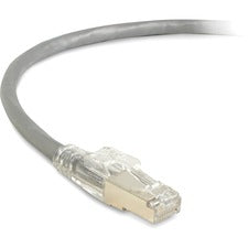 Black Box CAT6A 650-MHz Locking Snagless Patch Cable 3 ft Category 6a Network Cable for Patch Panel, Network Device - First End: 1 x RJ-45 Network - Male - Second End: 1 x RJ-45 Network - Male - 10 Gbit/s - Patch Cable - Shielding - Gold Plated Contact -