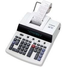 Canon CP1200DII Commercial Desktop Calculator Dual Color Print - 4.3 lps - 4-Key Memory, Heavy Duty, Kickstand, Easy-to-read Display, Extra Large Display, Item Count, Independent Memory - 12 Digits - Fluorescent - AC Supply Powered - 5.8" Height x 11" Wid